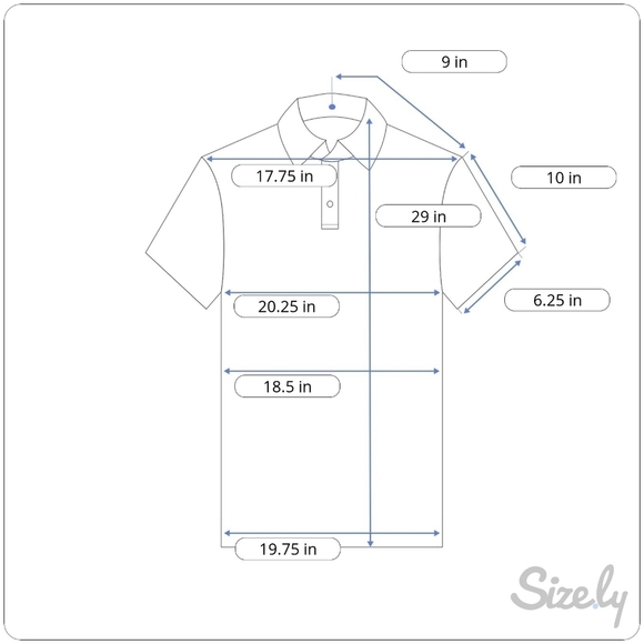 Vtg YMLA Polo Shirt Mens L Dark Gray Heathered Ribbed Short Sleeve USA Made 90s - Picture 4 of 11